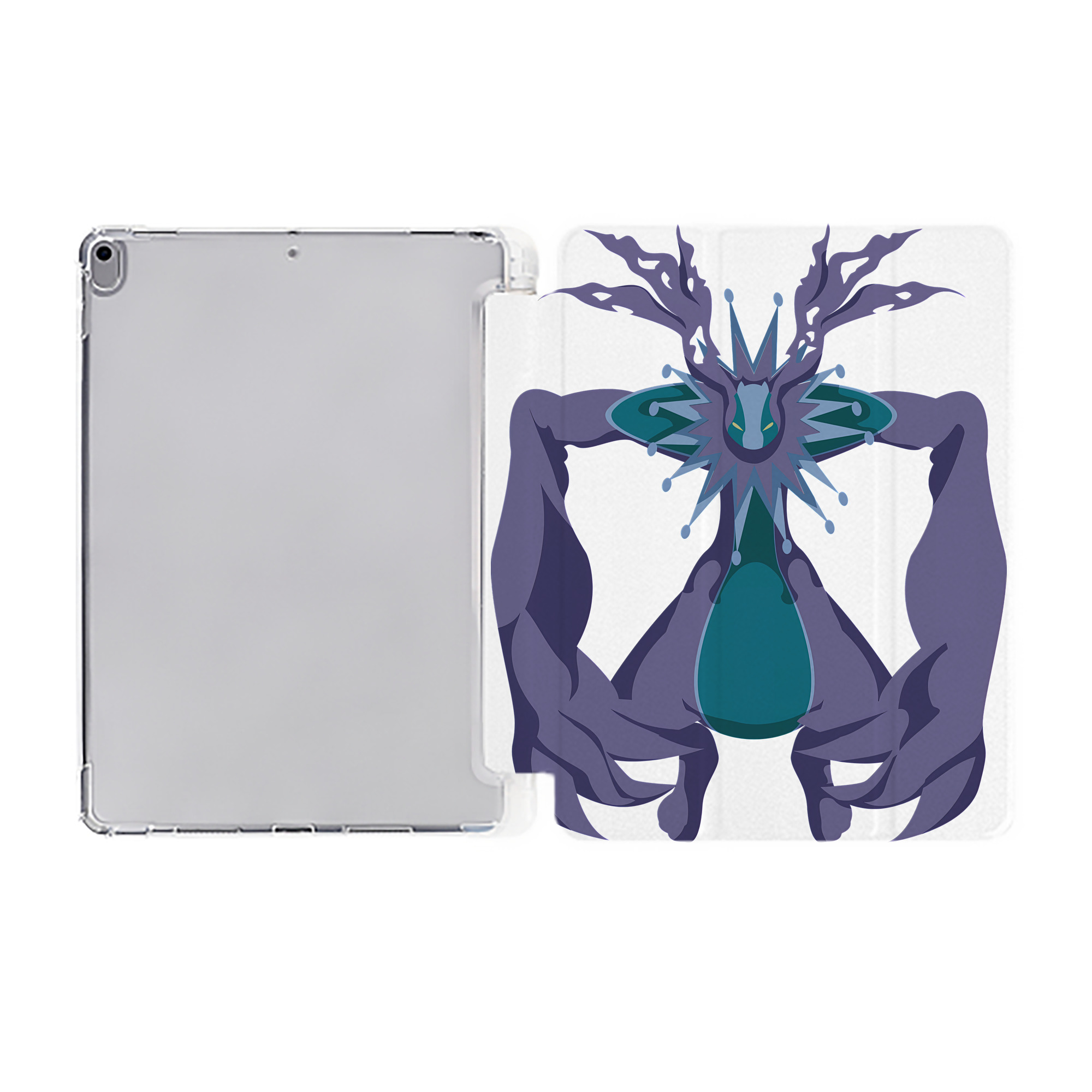 （画像用） Digimon デジタルモンスター/デジモン IPad ケース ペン収納付き 三つ折りスタンド PUレザー×シリコン 対応機種9.5/10.5/10.9インチ